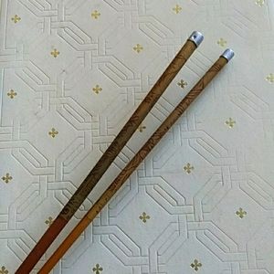 Vintage wood boho hair sticks barrettes